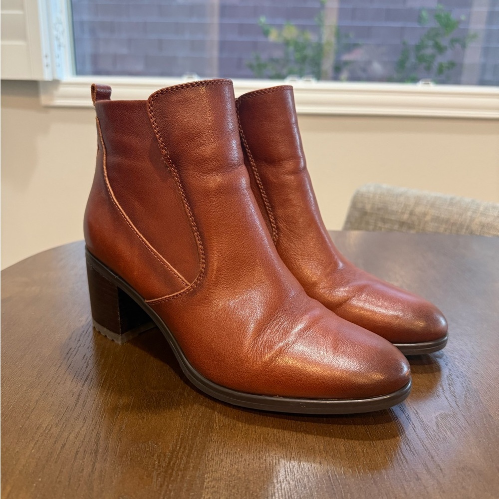 Brown Leather Ankle Boots
